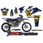 Yamaha Banshee WR 2007-2011 Motocross Blue Motor head Vinyl Kit