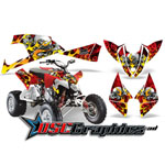 Polaris Four Wheeler MotorHead Vinyl Stickers Fit Outlaw 450 2009-2011