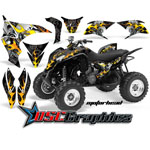 Honda TRX 700XX ATV Black Motorhead Mandy Graphic Kit Fits