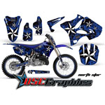 2002-2011 Yamaha Banshee YZ Motocross Blue Northstar 2 Stroke Sticker Kit