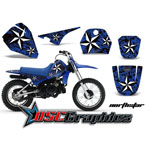 Motocross Blue Northstar Vinyl Kit Fits Yamaha Banshee PW50