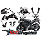 Yamaha R1 2004-2005 Sport Bike White Northstar Vinyl Kit