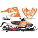 Snow Mobile Orange Reloaded Vinyl Graphics Fit Arctic Cat Crossfire