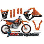 KTM C0 LC4 Four Stroke Motocross Orange Reaper Graphic Kit Fits 1993-1997