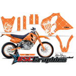 KTM C0 LC4 Four Stroke 1993-1997 Motocross Orange Reloaded Graphic Kit