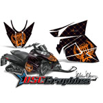 Artic Cat ProClimb 2012 Snow Mobile Orange Reloader Vinyl Graphics