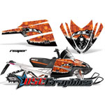 Snow Mobile Orange Reaper Vinyl Graphics Fit Arctic Cat Crossfire