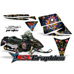 Ski Doo Snow Mobile Pirates Vinyl Wraps Fit Rev