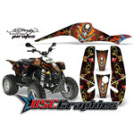 Polaris Scrambler 200 2002-2007 Quad Pirates Vinyl Graphics