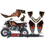 Polaris Quad Pirates Vinyl Graphics Fit Outlaw 450 2006-2008