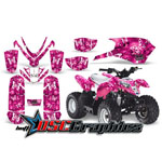 4X4 Pink Butterflies Vinyl Wraps Fit Polaris Outlaw 50 2002-2010