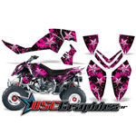 2006-2008 Polaris Outlaw 450 Quad Pink North Star Vinyl Graphics