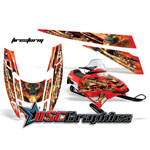 Polaris Snow Mobile FireStorm Vinyl Stickers Fit Edge