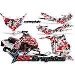 Polaris IQ Race 600 Snow Mobile Camo Plate Vinyl Graphics