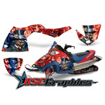 Polaris Fusion 2005-2007 Snow Mobile Madhatter Vinyl Graphics