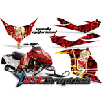 Polaris Snow Mobile Mandy Motorhead Vinyl Graphics Fit Polaris IQ Race 600