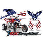 2009-2011 Polaris Outlaw 450 Four Wheeler Stars And Stripes Vinyl Stickers