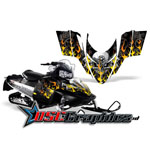 Snow Mobile Motorhead Vinyl Wraps Fit Polaris Assault