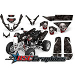 Polaris ATV Grey Bone Collector Graphic Stickers Fit Predator 500