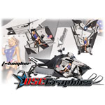 Polaris Snow Mobile Smoke T-Bomber Graphic Stickers Fit Assault 2010-2012