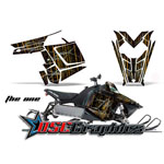 Polaris Assault 2010-2012 Snow Mobile Orange The One Graphic Stickers