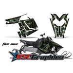 Snow Mobile The One Graphic Stickers Fit Polaris Assault 2010-2012