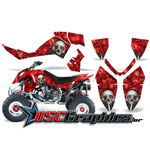 Polaris Quad Red Bone Collector Vinyl Graphics Fit Outlaw 450 2006-2008