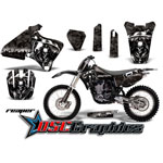 2000-2002 Yamaha Banshee YZ426 Motocross Black Reaper 4 Stroke Sticker Graphic Kit