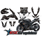 2004-2005 Yamaha R1 Sport Bike Black Reaper Vinyl Kit