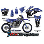 Yamaha Banshee WR 2007-2011 Motocross Blue Reaper Vinyl Kit