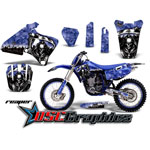 Yamaha Banshee YZ426 Motocross Blue Reaper 4 Stroke Sticker Graphic Kit Fits 2000-2002
