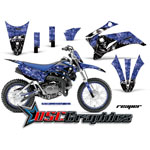 Yamaha Banshee TTR110 2011-2012 Motocross Blue Reaper Vinyl Graphic