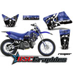 2006-2009 Yamaha Banshee TTR50 Motocross Blue Reaper Vinyl Graphic Kit