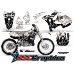 2002-2011 Yamaha Banshee YZ Motocross White Reaper 2 Stroke Sticker Kit