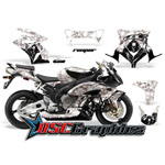 Honda CBR100RR Sport Bike White Reaper Vinyl Sticker Kit Fits 2004-2005