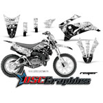 2011-2012 Yamaha Banshee TTR110 Motocross Black Reaper Vinyl Graphic