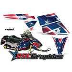 Ski Doo Snow Mobile Rebel Vinyl Wraps Fit Rev