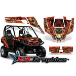 CanAm BPR Commander 1000 2011 Side X Side Red FireStorm Vinyl Graphics Kit