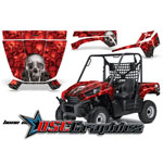 Kawasaki UTV Red Bone Collector Vinyl Wrap Kit Fits Teryx 750 2010-2011