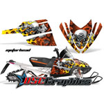 Snow Mobile Red Motorhead Vinyl Graphics Fit Arctic Cat Crossfire