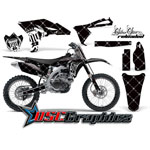 2010-2011 Yamaha Banshee YZF Motocross Black Reloaded 4 Stroke Vinyl Graphic Kit