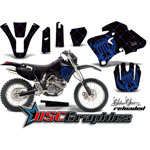1998-2002 Yamaha Banshee WR Motocross Black Reloaded Vinyl Graphic Kit