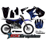 Yamaha Banshee YZ Motocross Blue Reloaded 2 Stroke Sticker Kit Fits 2002-2011
