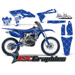 Yamaha Banshee YZF Motocross Blue Reloaded 4 Stroke Vinyl Graphic Kit Fits 2010-2011