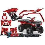 Polaris Sportsman 500 Four Wheel Red Reaper Vinyl Wraps