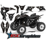 Honda TRX 700XX ATV Black Reaper Graphic Kit Fits
