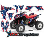 Honda TRX 700XX ATV Rebal Flag Graphic Kit