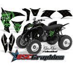 Honda TRX 700XX ATV Reloaded Green and Black Graphic Kit
