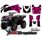 Kawasaki Brute Force 750 2004-2011 ATV Pink Reloaded Sticker Kit