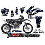 Yamaha Banshee WR Motocross Blue Silver haze Vinyl Kit Fits 2007-2011